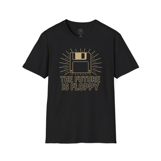 The Future Is Floppy T-Shirt – Retro Tech Floppy Disk Tee