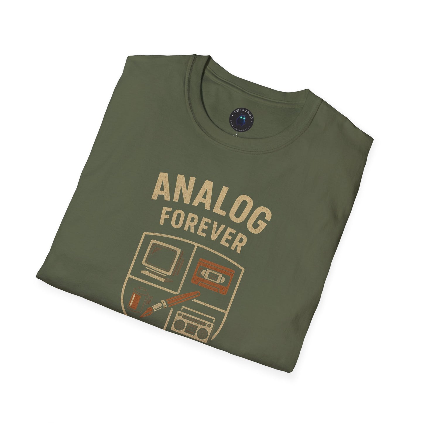Analog Forever Lacks Trauma Tee – Retro Nostalgia Shirt