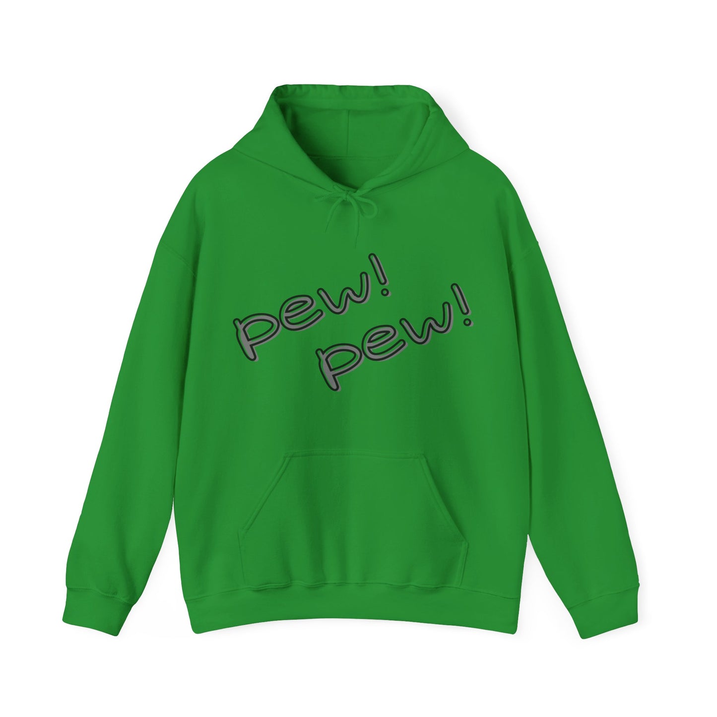 Unisex Hooded Sweatshirt - Funny Cat 'PEW PEW!' & 'FREEZE!' Design