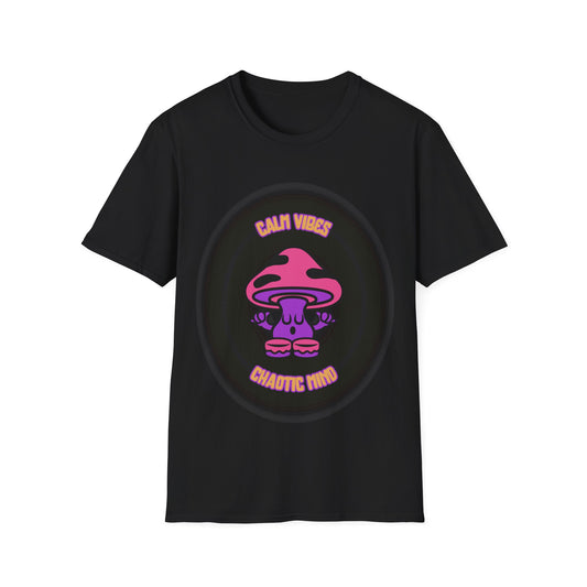 Calm Vibes Graphic Tee - Unisex Softstyle T-Shirt with 'Calm Vibes Chaotic Mind' Design