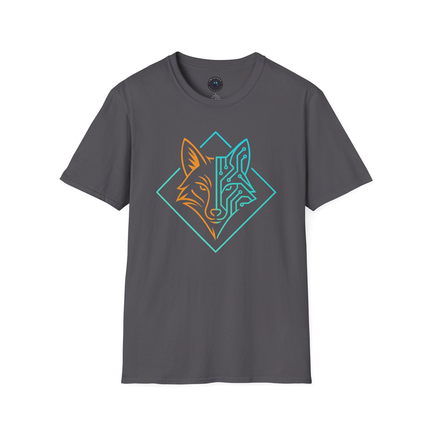 Cyber Fox Circuit T-Shirt – Futuristic Techwear Fox Graphic Tee