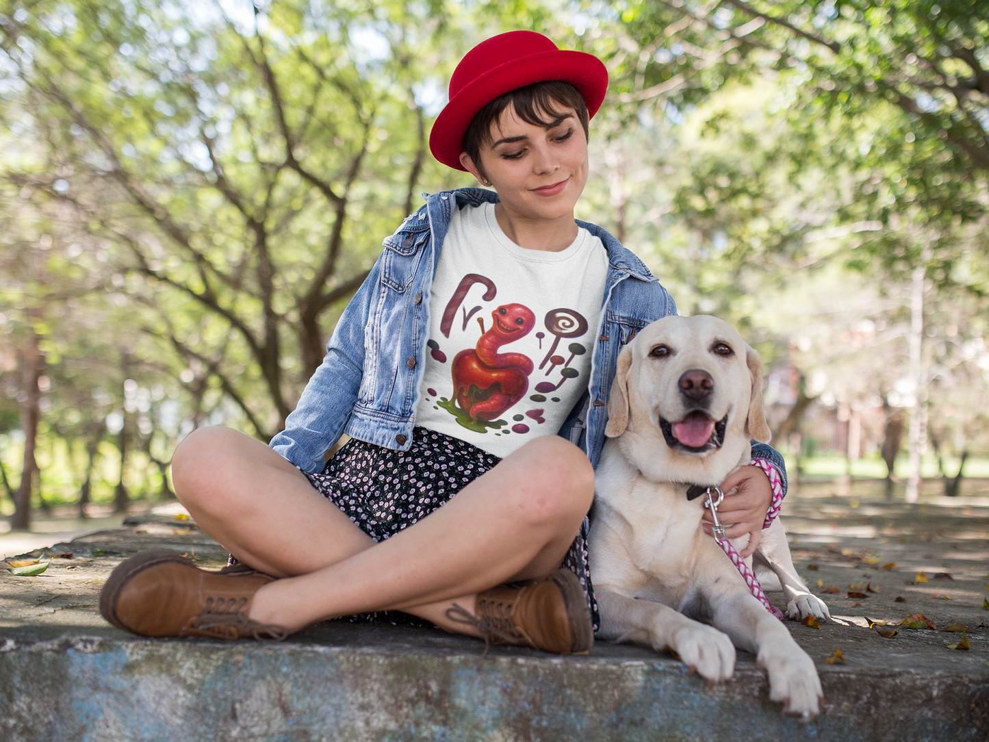Whimsical Candy Monster Unisex Softstyle T-Shirt - Fun Graphic Tee Adults