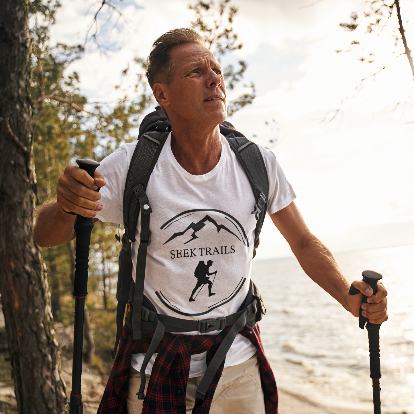 Adventure-Inspired Unisex T-Shirt - "Seek Trails" Hiking Tee