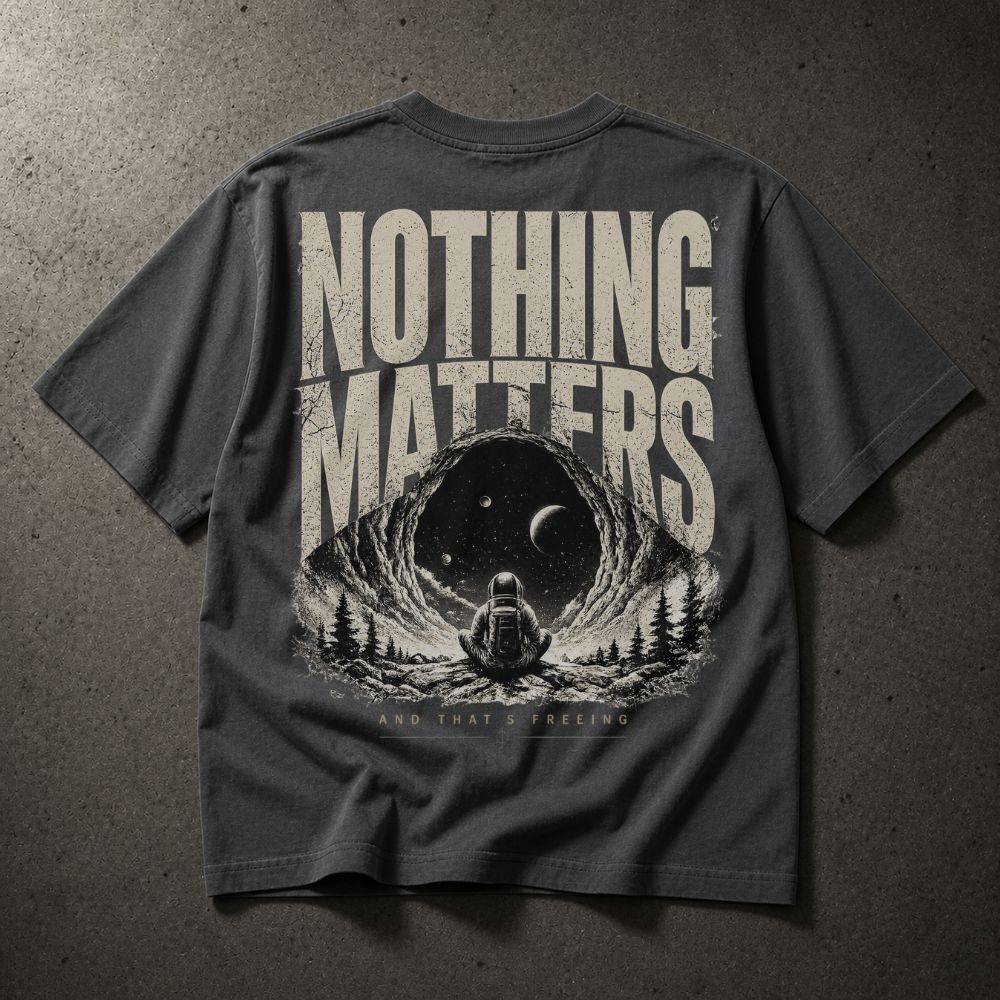 Nothing Matters | Graphic Oversized Boxy Shirt