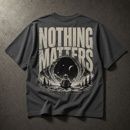 Nothing Matters | Graphic Oversized Boxy Shirt