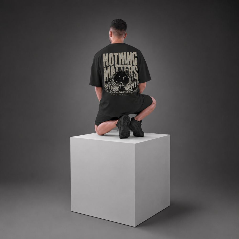 Nothing Matters | Graphic Oversized Boxy Shirt