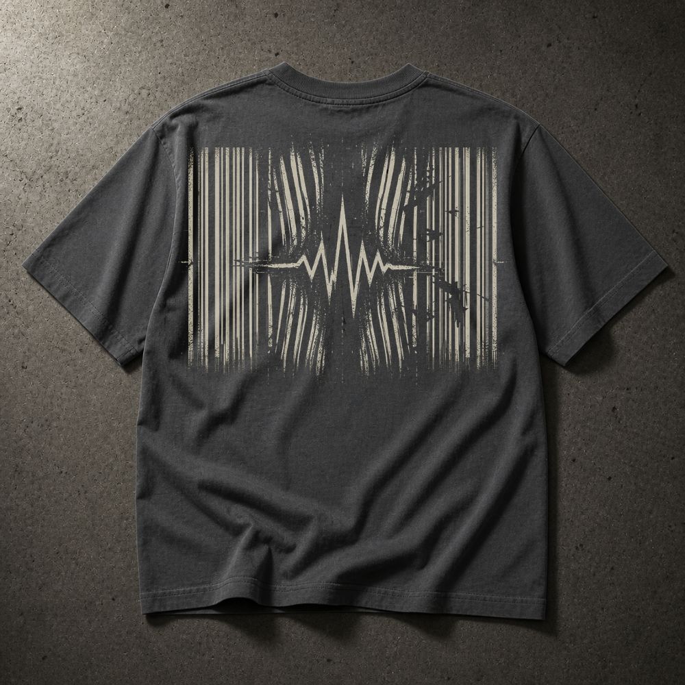Not A Product — Barcode | Graphic Oversized Boxy Shirt