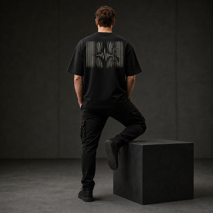 Not A Product — Barcode | Graphic Oversized Boxy Shirt