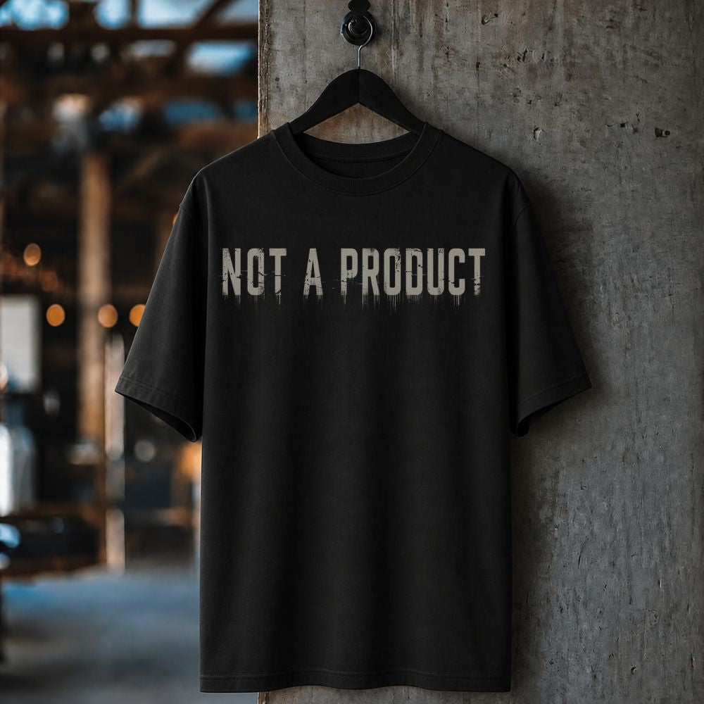 Not A Product — Barcode | Graphic Oversized Boxy Shirt