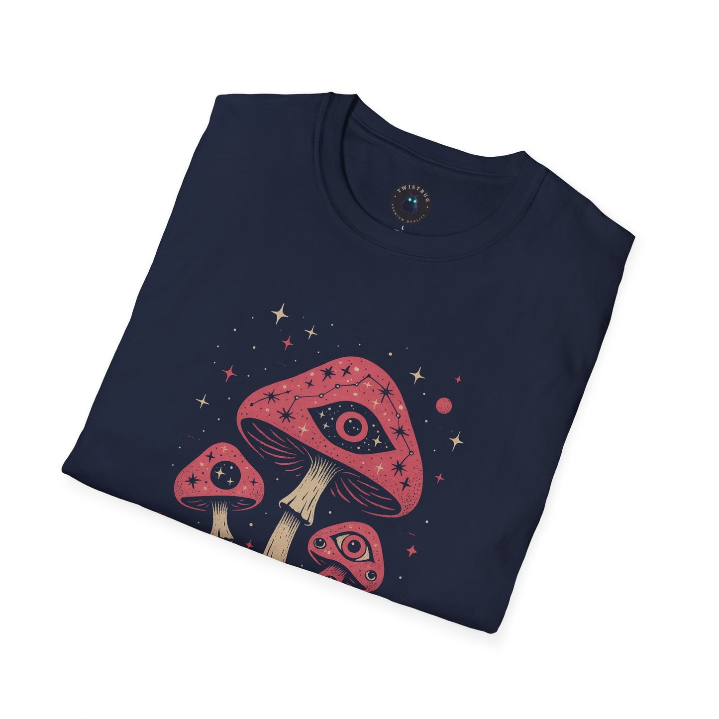 All-Seeing Mushrooms Tee | Cosmic Weirdcore Graphic