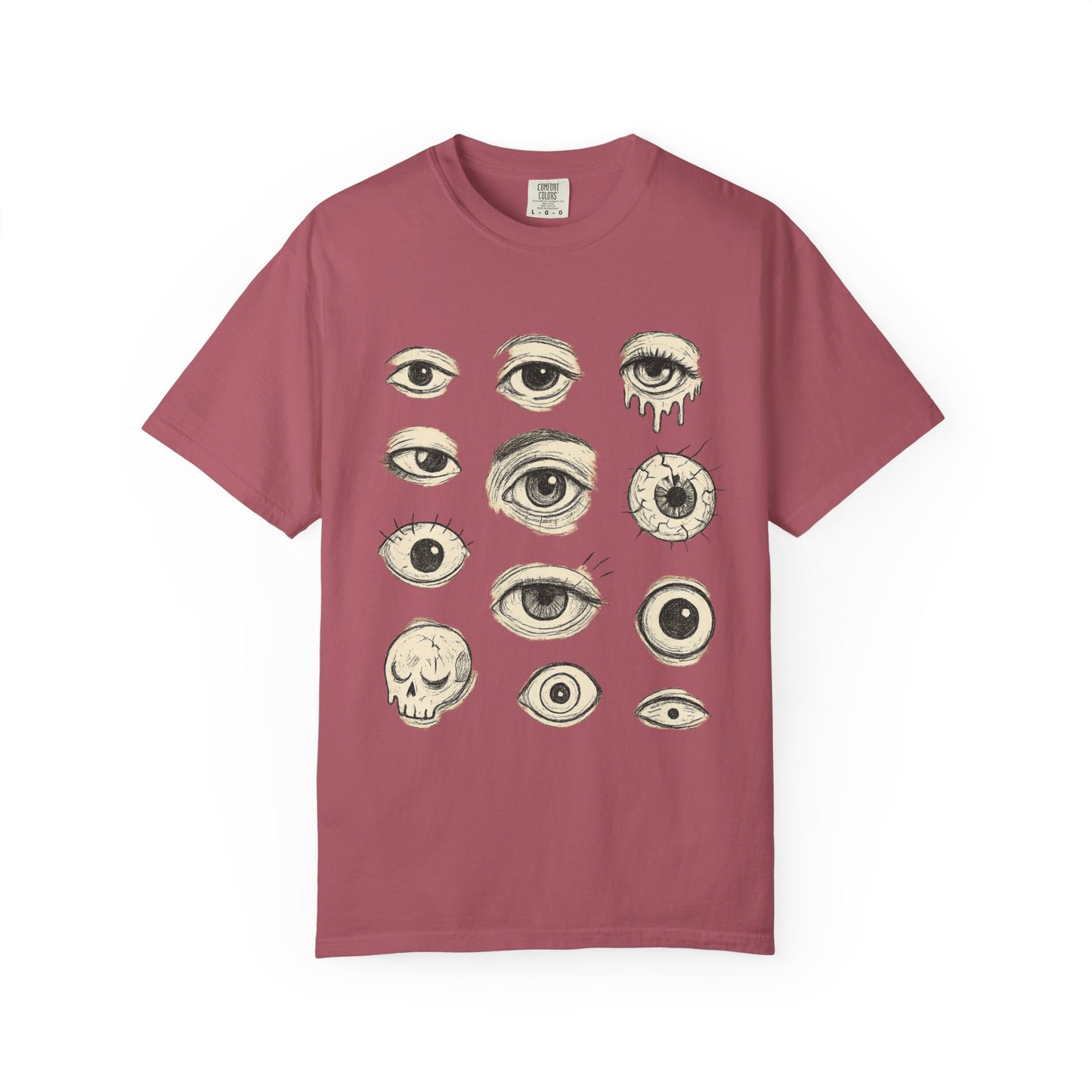 All Eyes On You T-Shirt – Sketchy Weirdcore Eyeball Graphic Tee | Twistbug