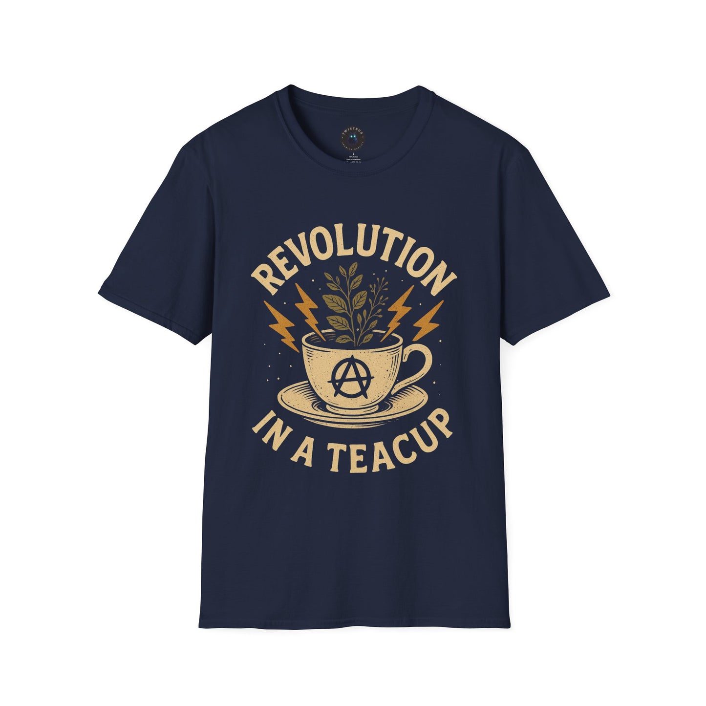 Revolution in a Teacup — Tea Cup Lightning Graphic T-Shirt | Twistbug