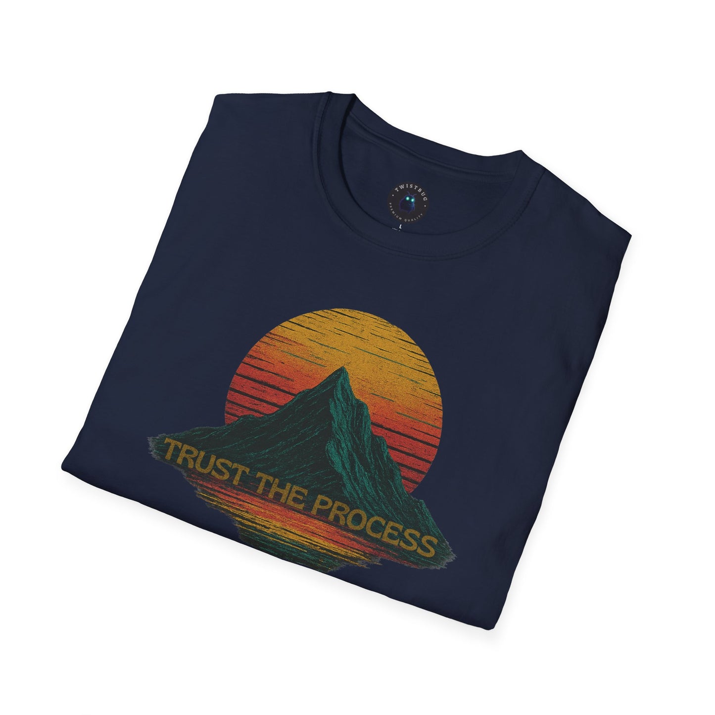 Trust the Process – Retro Mountain Sunset T-Shirt