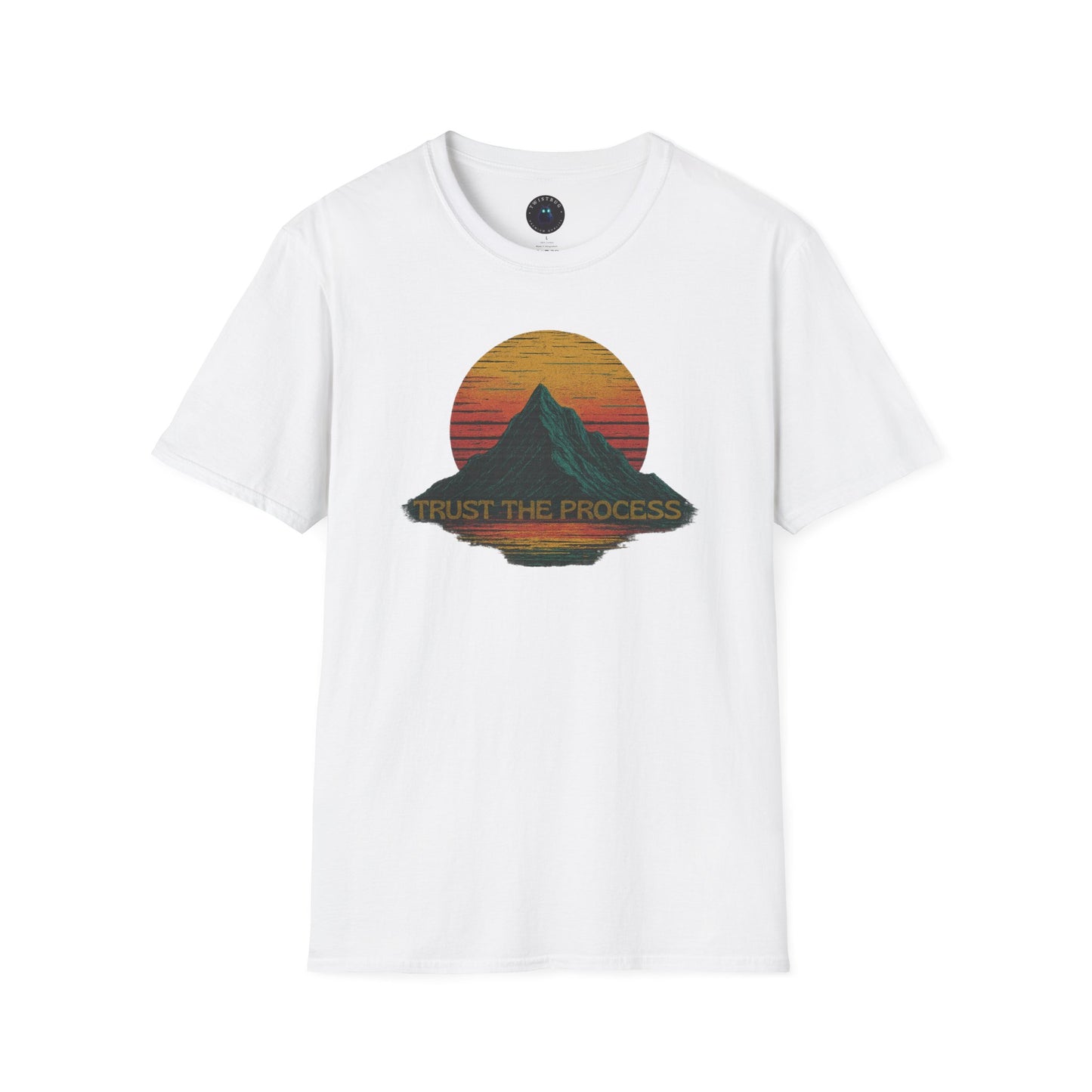 Trust the Process – Retro Mountain Sunset T-Shirt