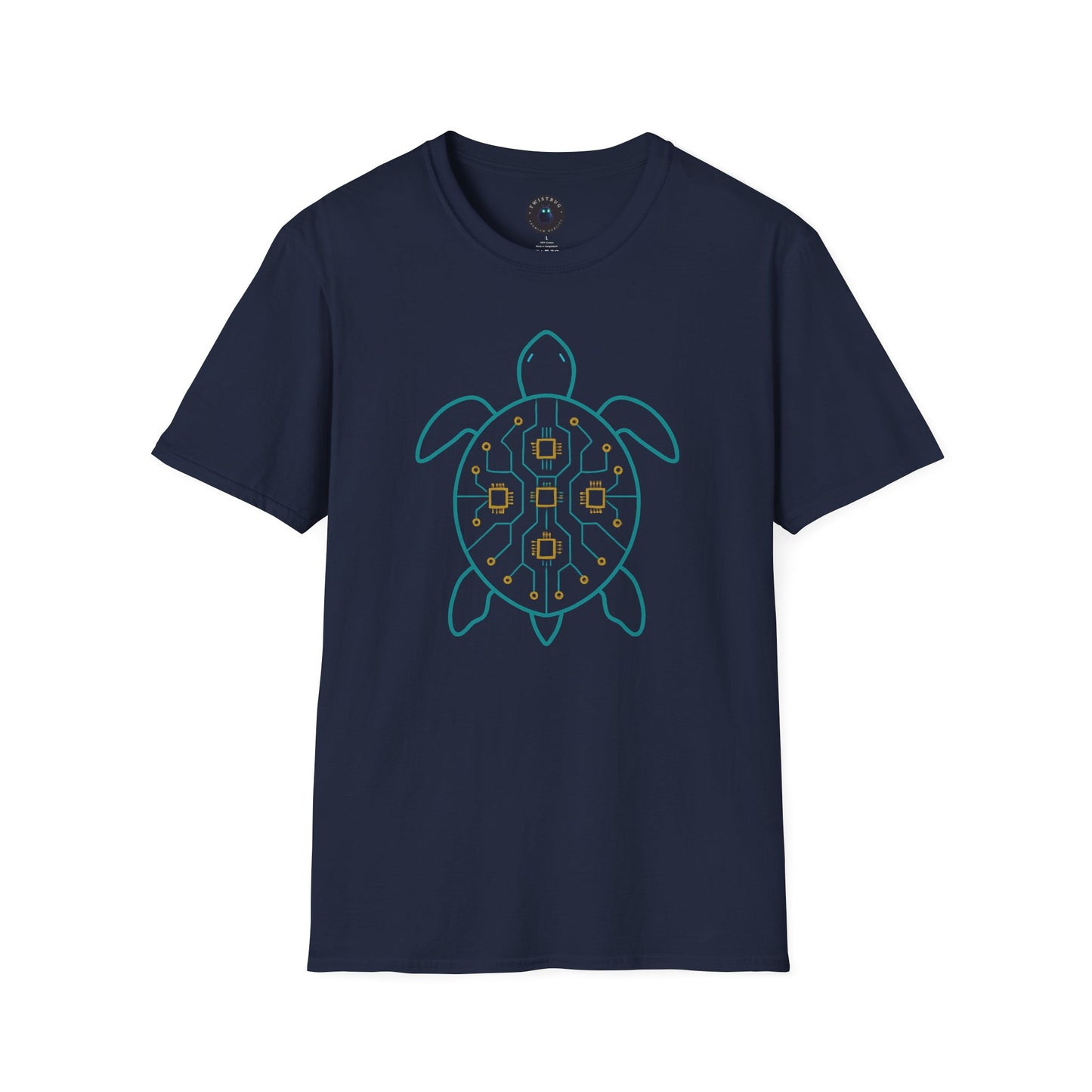 Tech Turtle T-Shirt | Circuit Nature Fusion