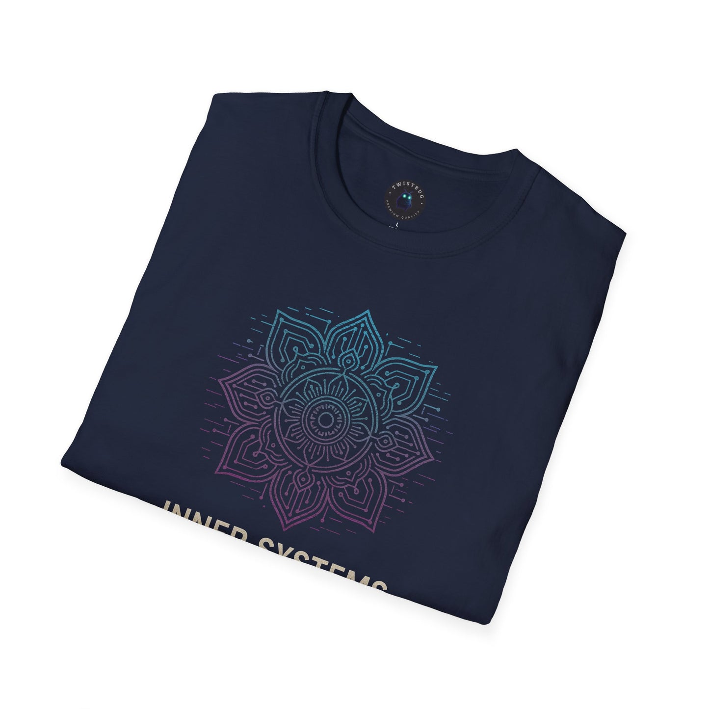 Inner Systems Online T-Shirt – Cyber Mandala Mindfulness Tee