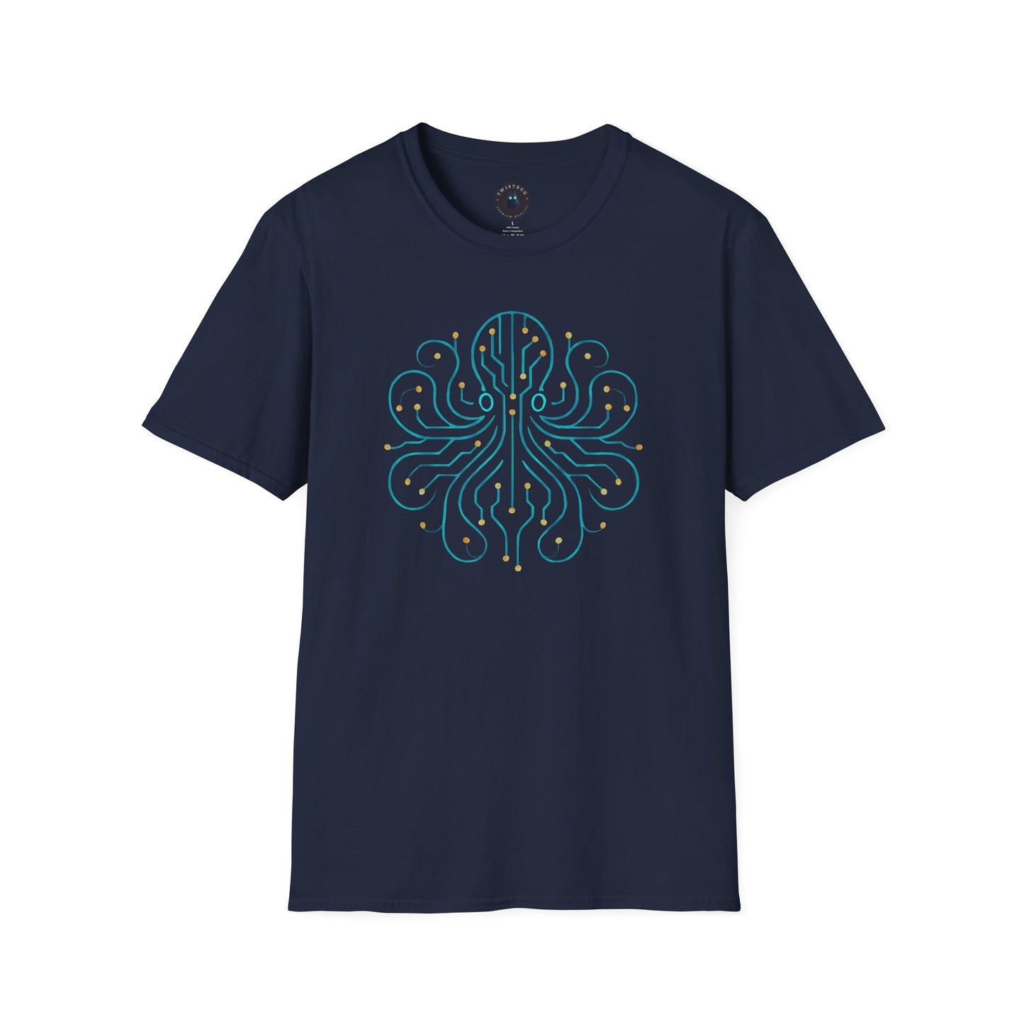 Cyber Octopus T-Shirt | Tech Ocean Design