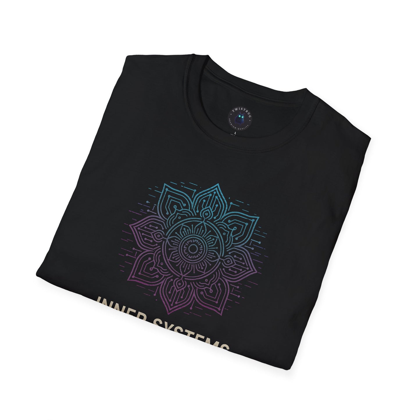 Inner Systems Online T-Shirt – Cyber Mandala Mindfulness Tee