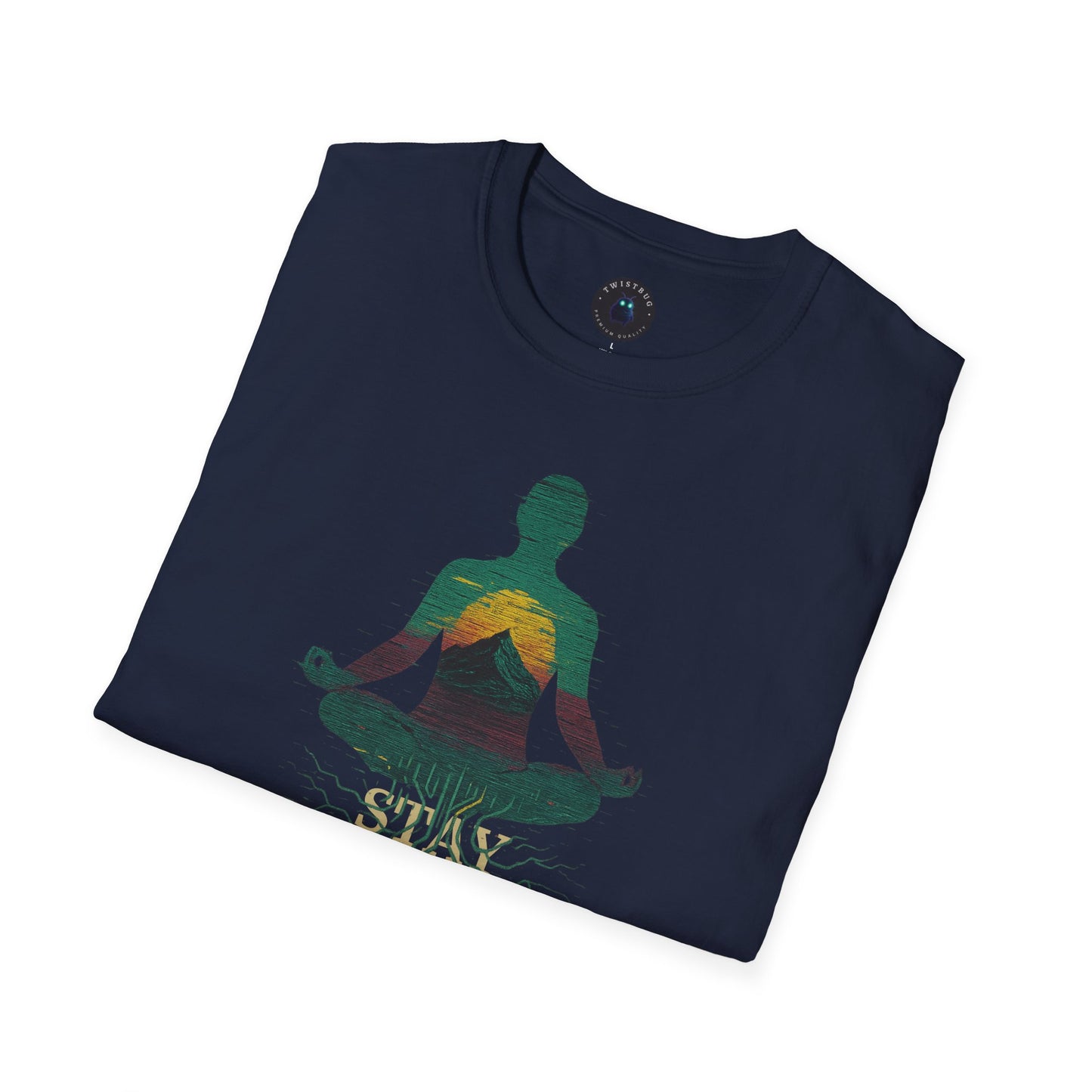Stay Grounded T-Shirt – Meditative Roots Tech Graphic Tee