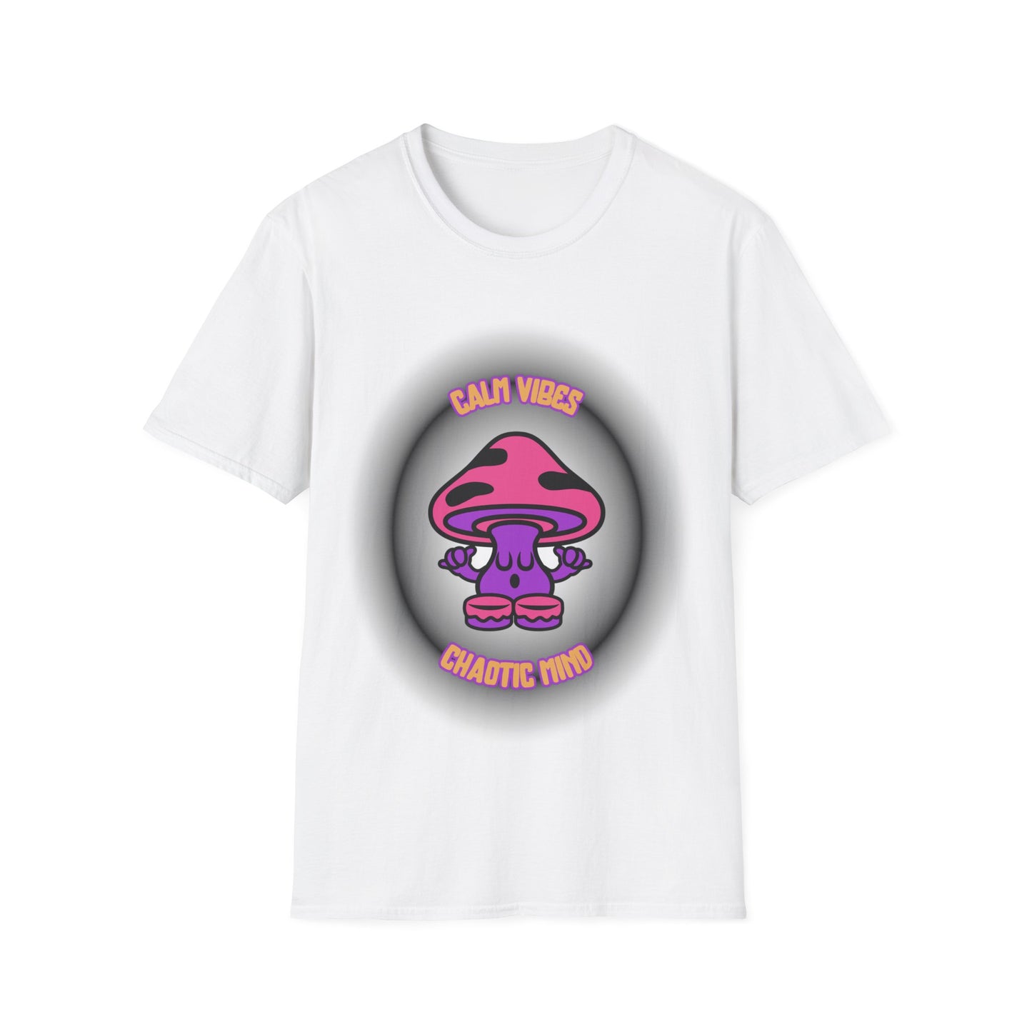 Calm Vibes Graphic Tee - Unisex Softstyle T-Shirt with 'Calm Vibes Chaotic Mind' Design