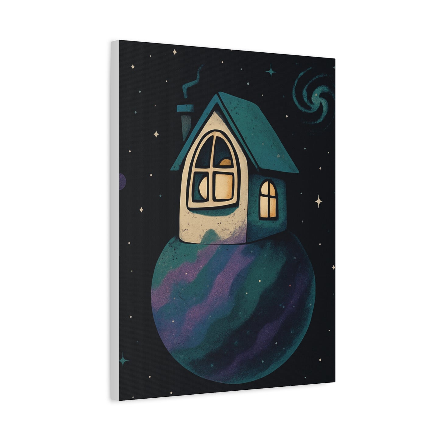 Whimsical Home Canvas Art - Starry Night Wall Decor