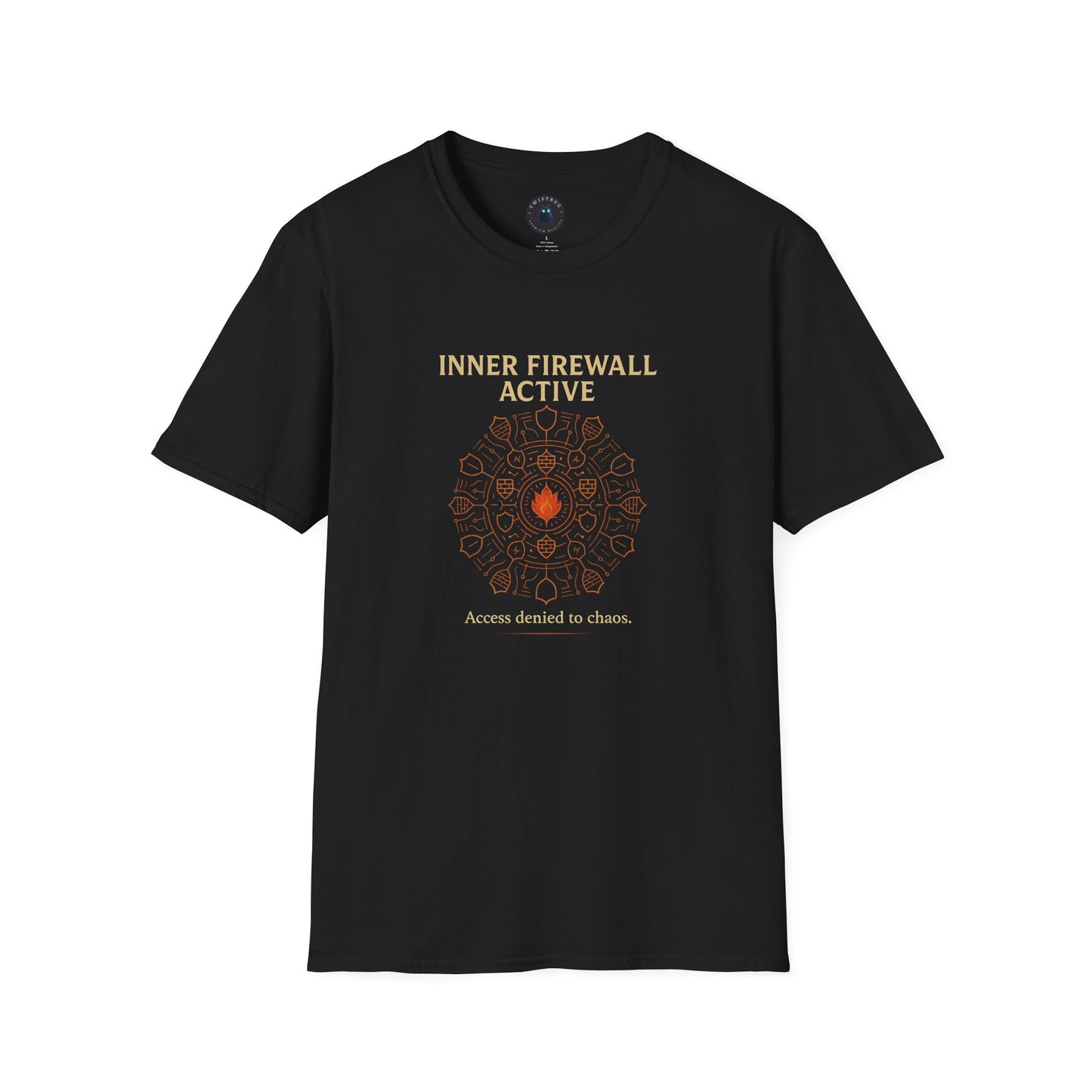 Inner Firewall Active T-Shirt | Digital Mindfulness Graphic Tee