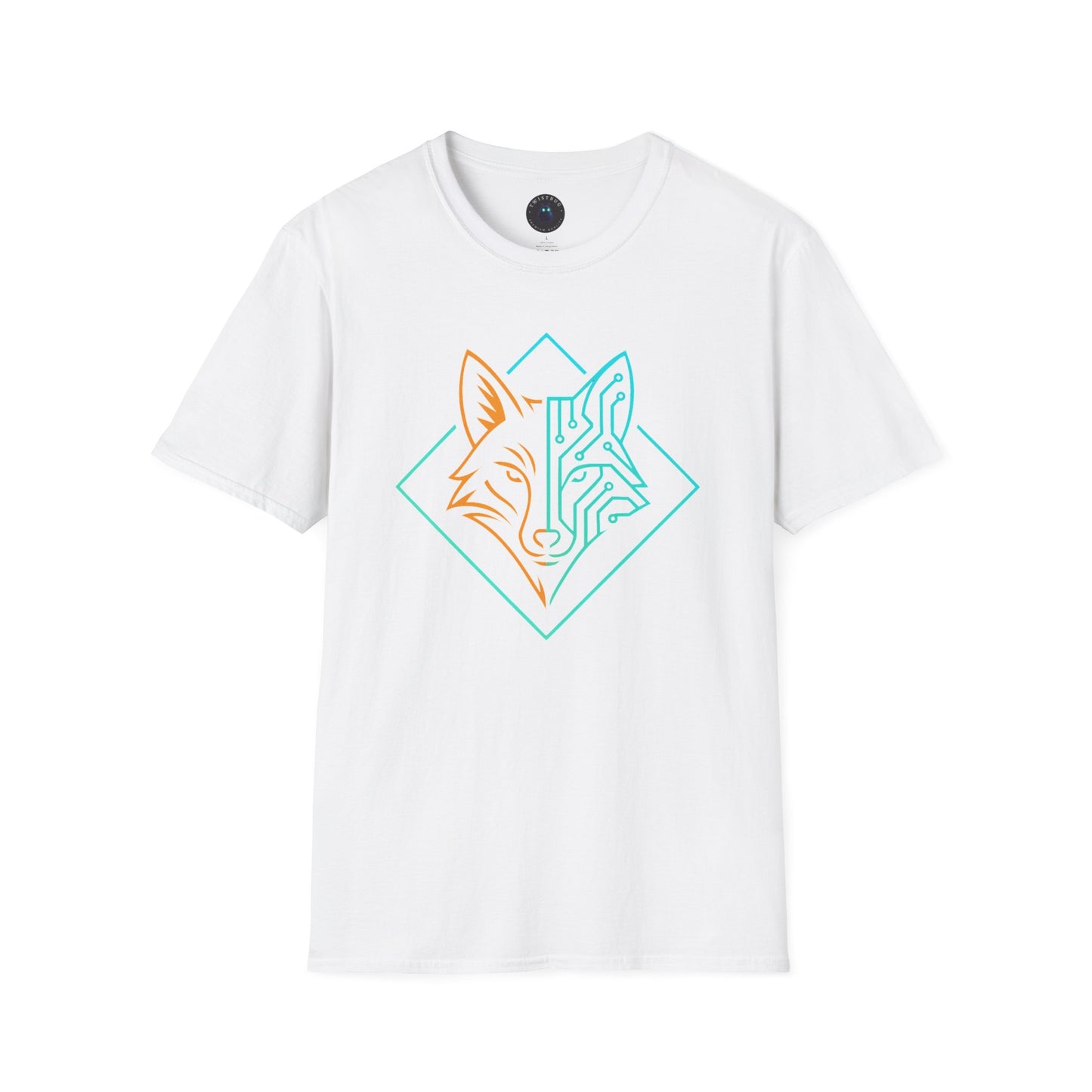Cyber Fox Circuit T-Shirt – Futuristic Techwear Fox Graphic Tee