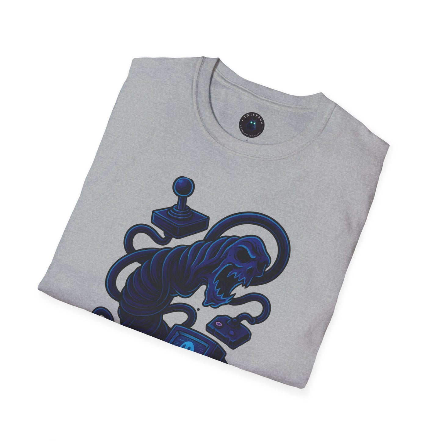 Arcade Ghost T-Shirt – Retro Horror CRT & Controller Tee