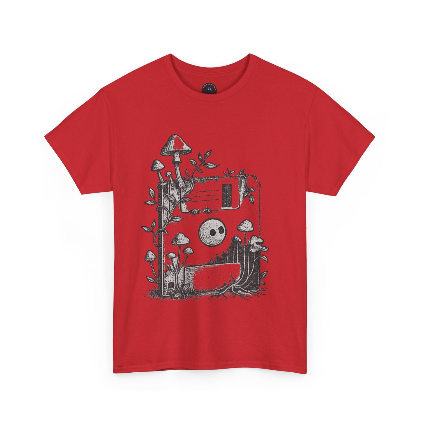 Floppy Forest T-Shirt – Analog Nature Mushroom Tee | Twistbug