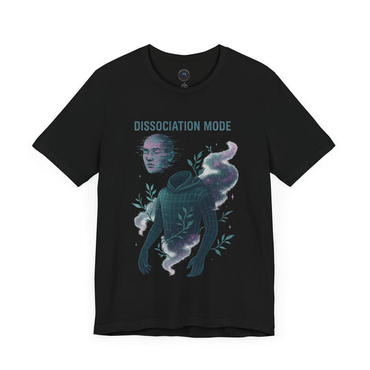 Dissociation Mode Tee – Surreal Floating Face & Wireframe Design | Twistbug