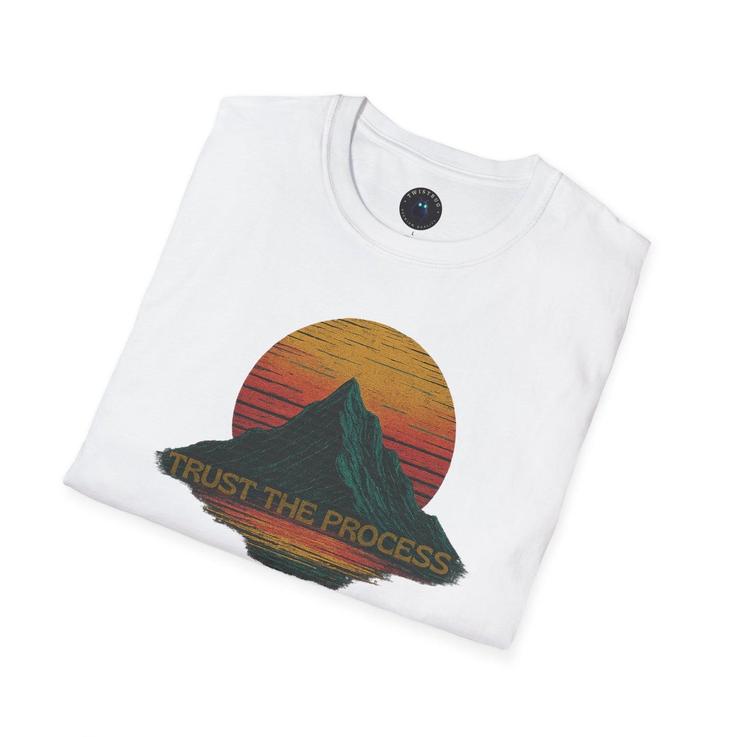 Trust the Process – Retro Mountain Sunset T-Shirt