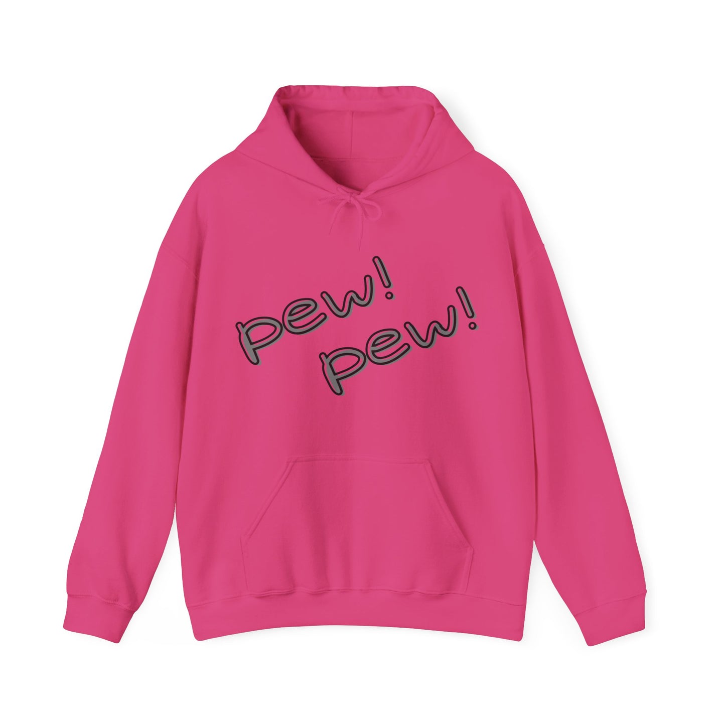 Unisex Hooded Sweatshirt - Funny Cat 'PEW PEW!' & 'FREEZE!' Design