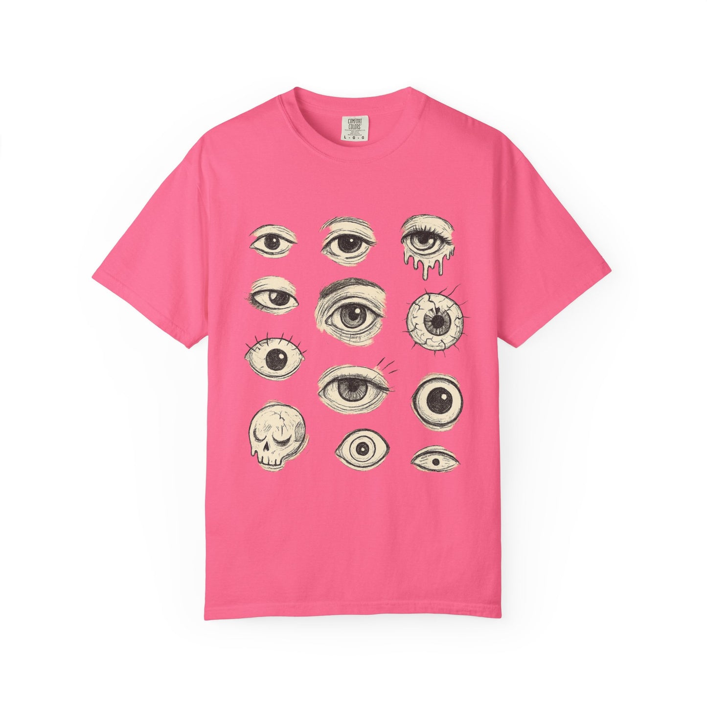 All Eyes On You T-Shirt – Sketchy Weirdcore Eyeball Graphic Tee | Twistbug