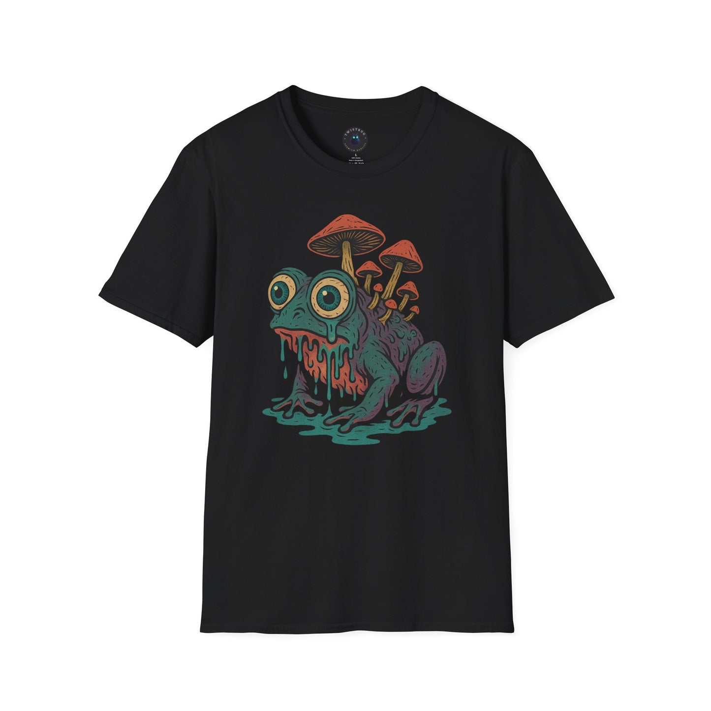 Mushroom Frog T-Shirt – Cosmic Weird Amphibian Slime Tee