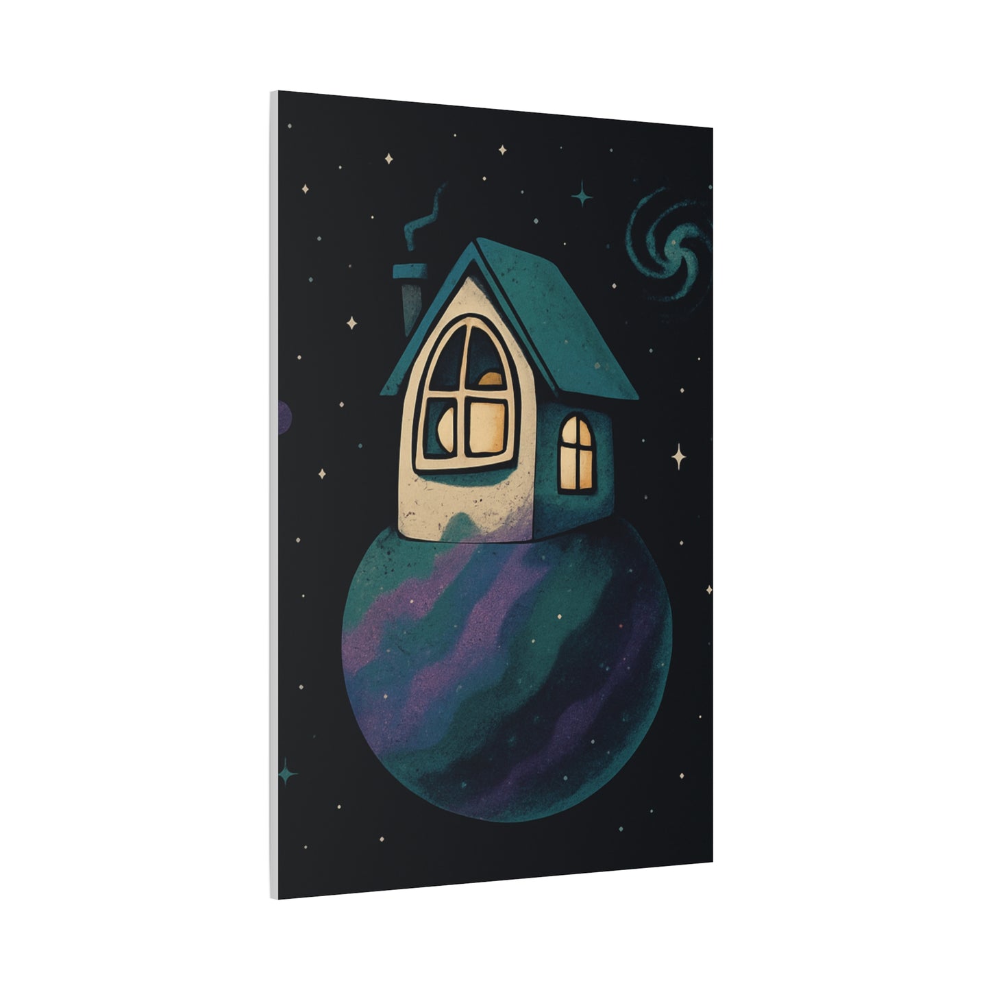 Whimsical Home Canvas Art - Starry Night Wall Decor