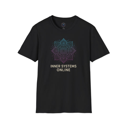 Inner Systems Online T-Shirt – Cyber Mandala Mindfulness Tee