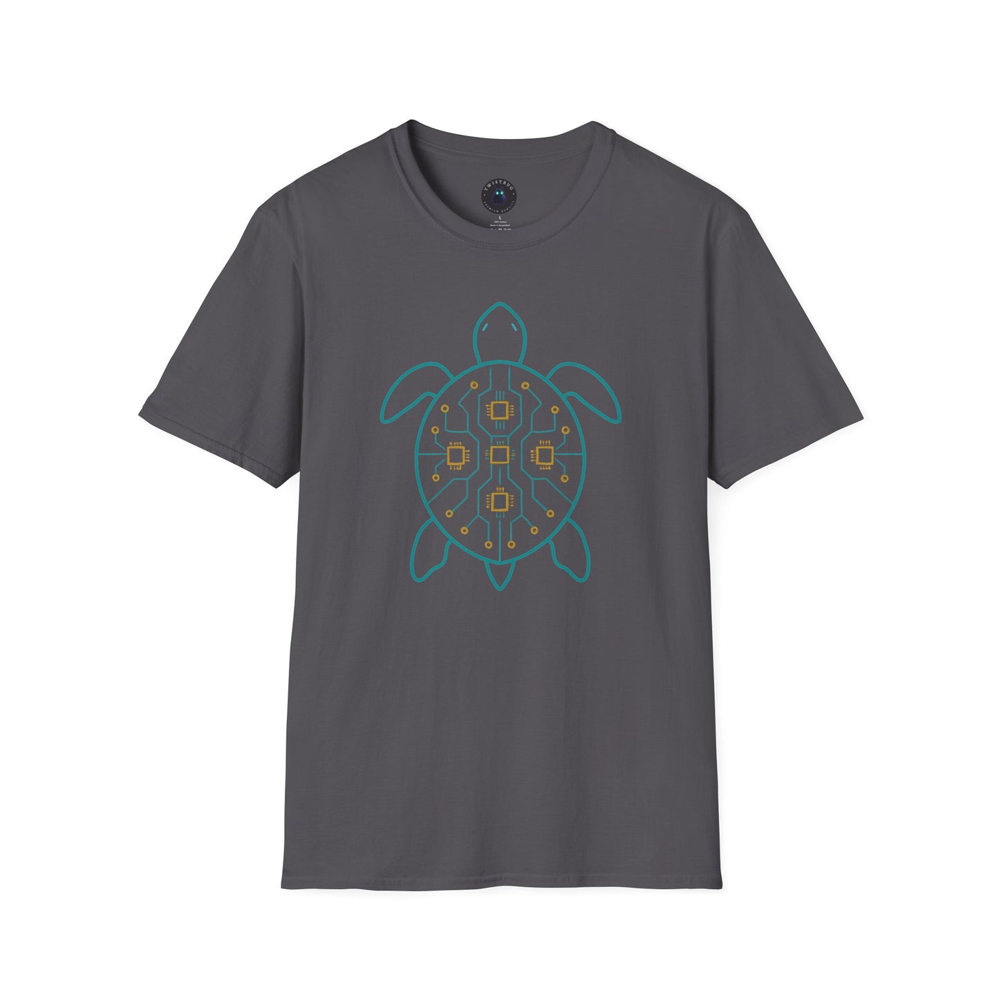 Tech Turtle T-Shirt | Circuit Nature Fusion