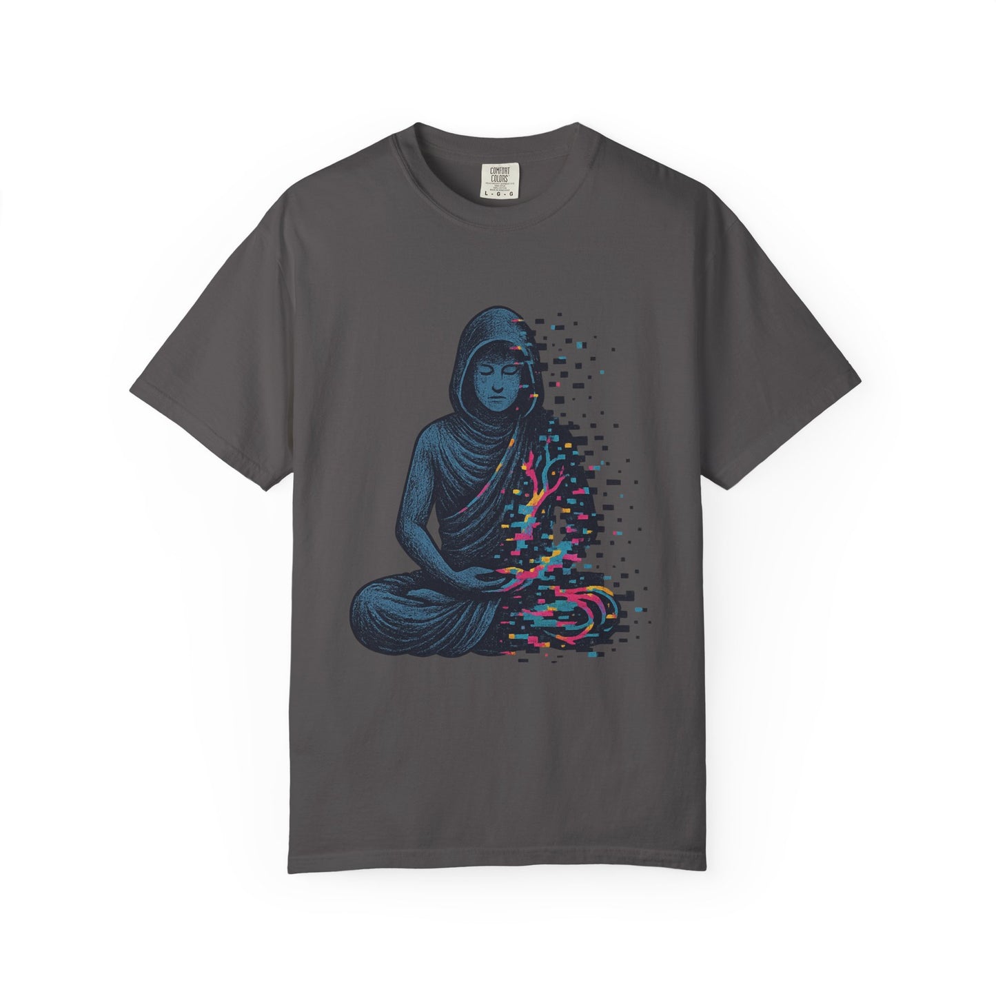 Meditation.exe T-Shirt – Glitching Monk Spiritual Graphic Tee | Twistbug