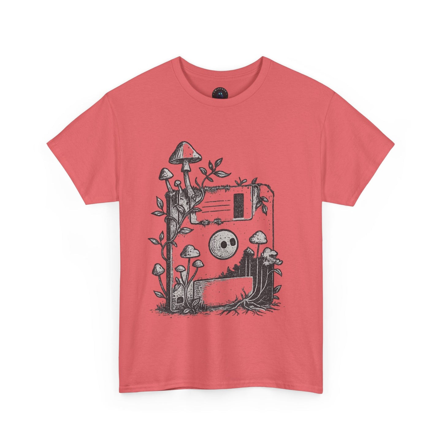 Floppy Forest T-Shirt – Analog Nature Mushroom Tee | Twistbug