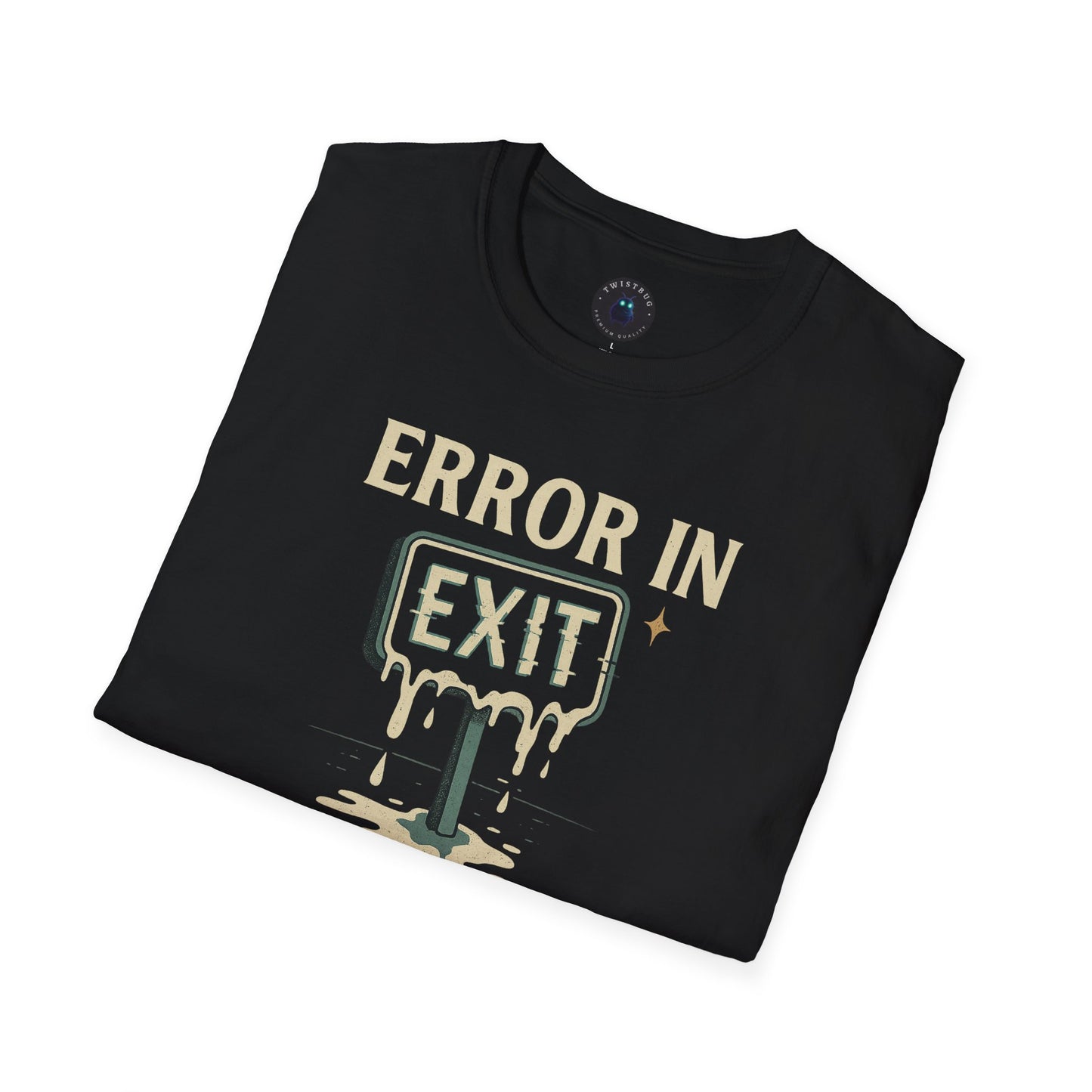 Error in Exit Reality Graphic T-Shirt | Surreal Glitchcore Aesthetic Tee