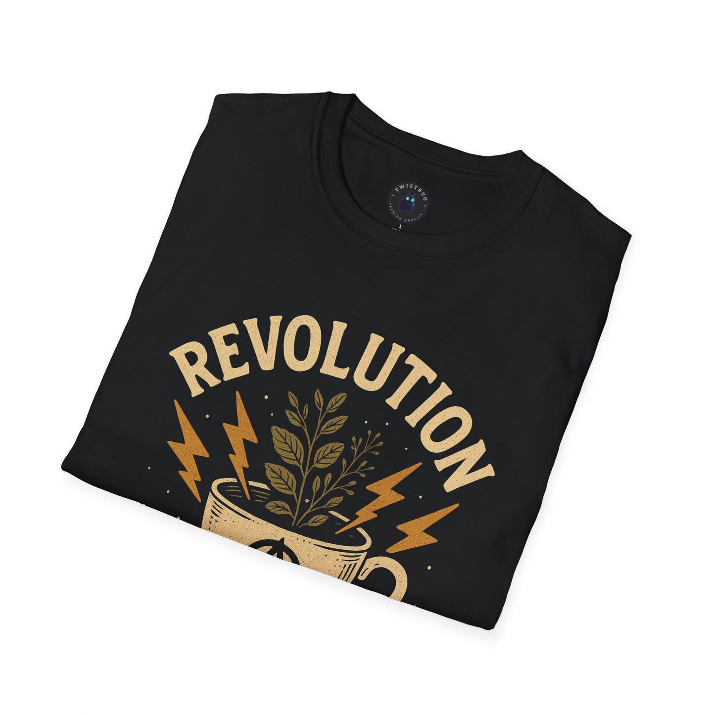 Revolution in a Teacup — Tea Cup Lightning Graphic T-Shirt | Twistbug