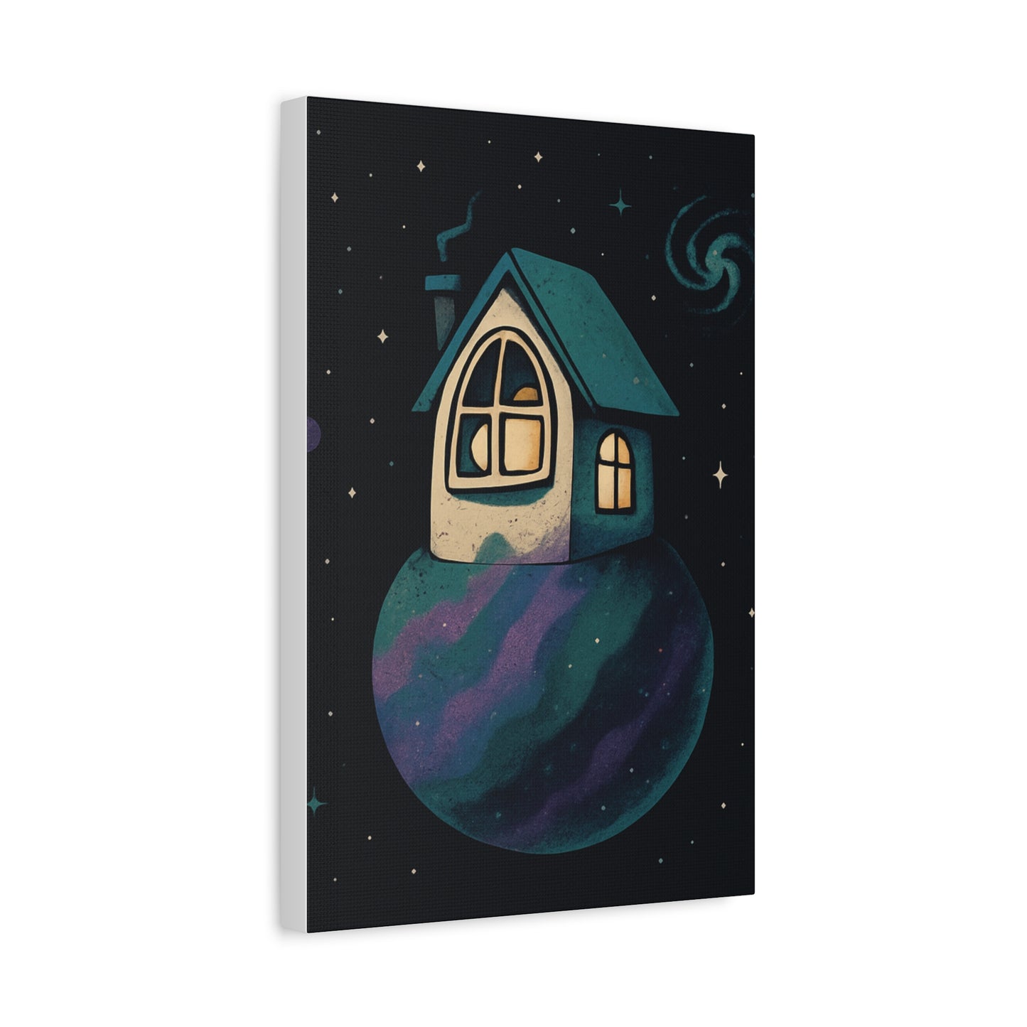 Whimsical Home Canvas Art - Starry Night Wall Decor