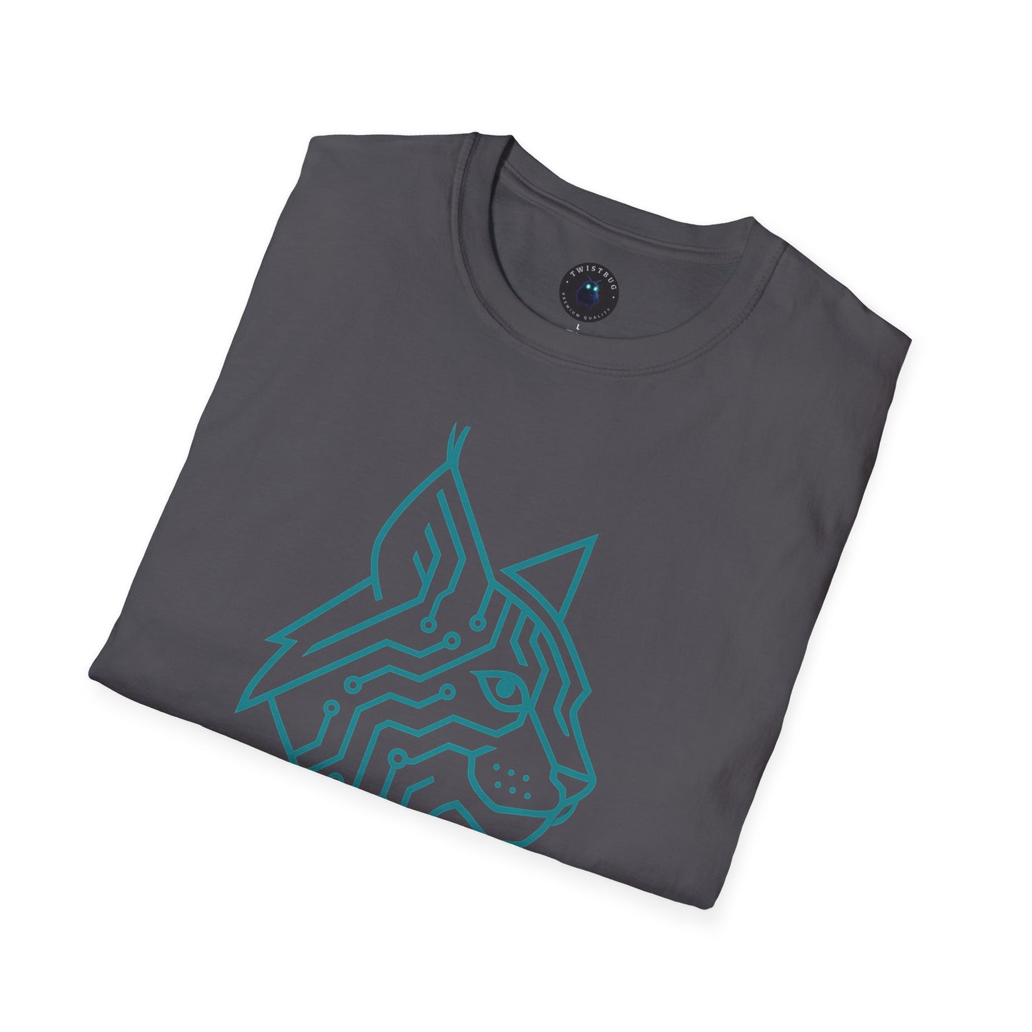 Cyber Lynx T-Shirt | Futuristic Cat Design