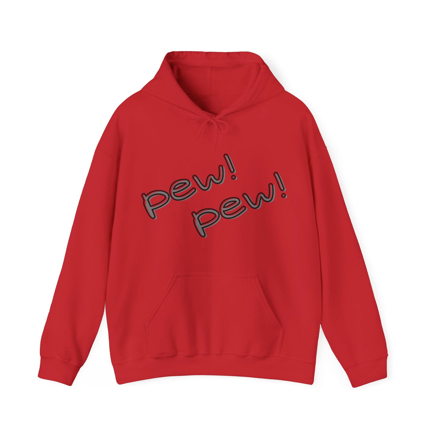 Unisex Hooded Sweatshirt - Funny Cat 'PEW PEW!' & 'FREEZE!' Design