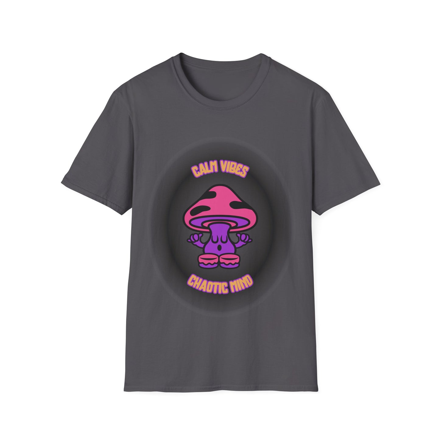Calm Vibes Graphic Tee - Unisex Softstyle T-Shirt with 'Calm Vibes Chaotic Mind' Design