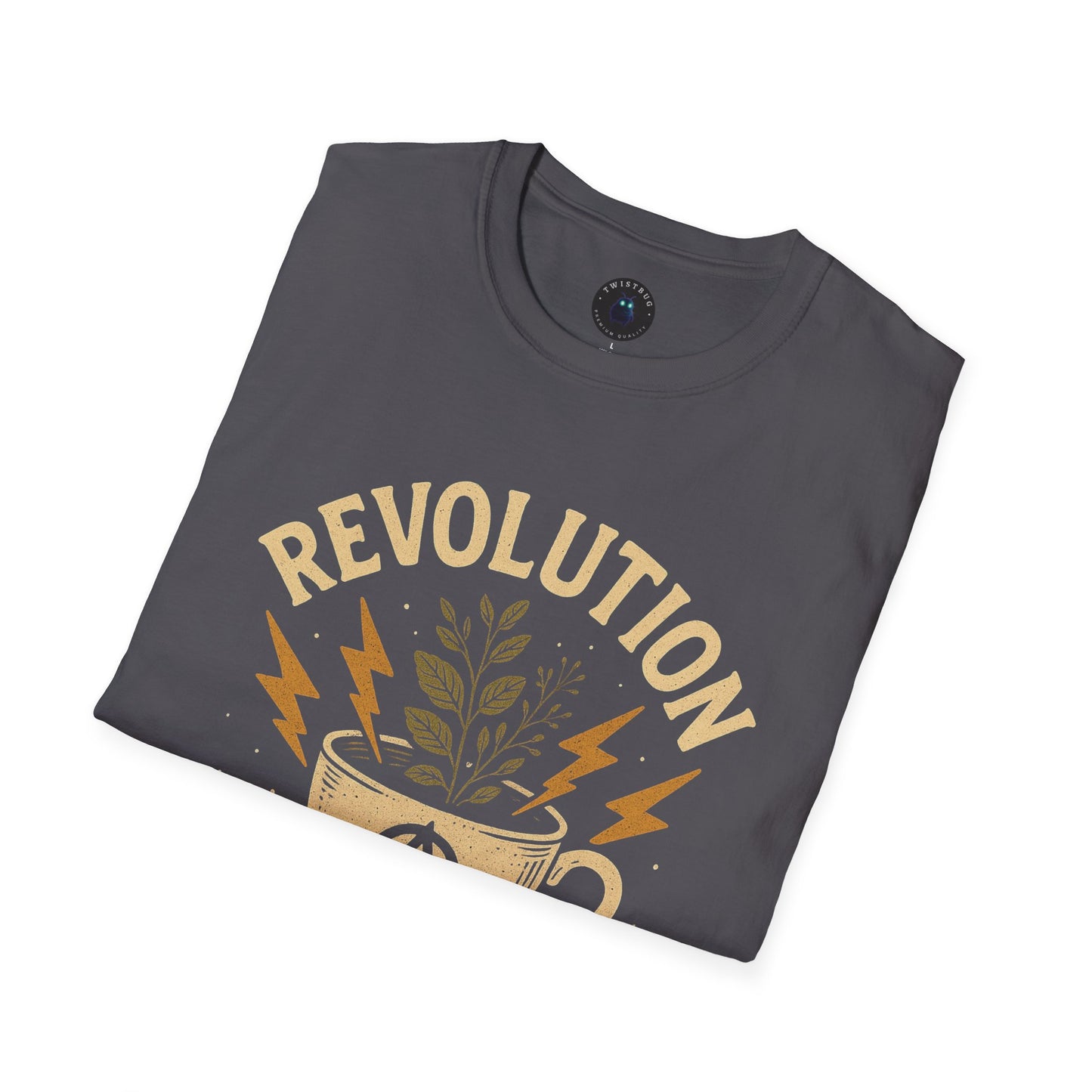 Revolution in a Teacup — Tea Cup Lightning Graphic T-Shirt | Twistbug