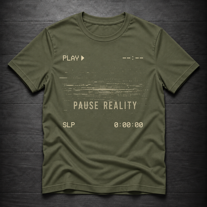 Pause Reality VHS Glitch
